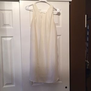 White slip dress